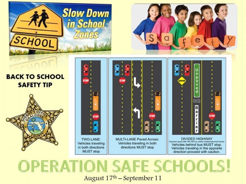 Operation Safe Schools GRAPHIC FOUR BUSSES AND WHEN TO STOP