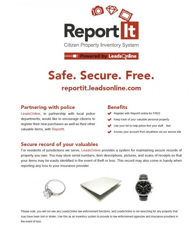 Leads onLIne Report it Flyer