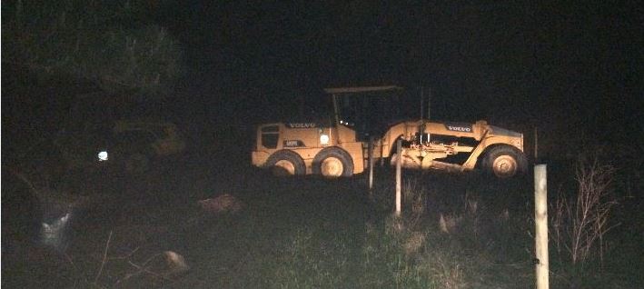 GRADER STUCK