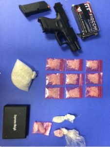 John Elmore Arrest May 2016 drugs and gun