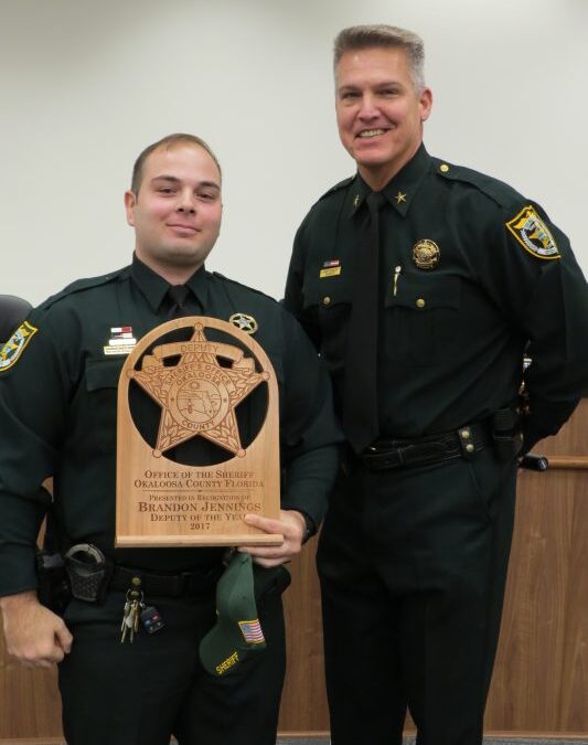 Brandon Jennings Names OCSO 2017 Deputy of the Year